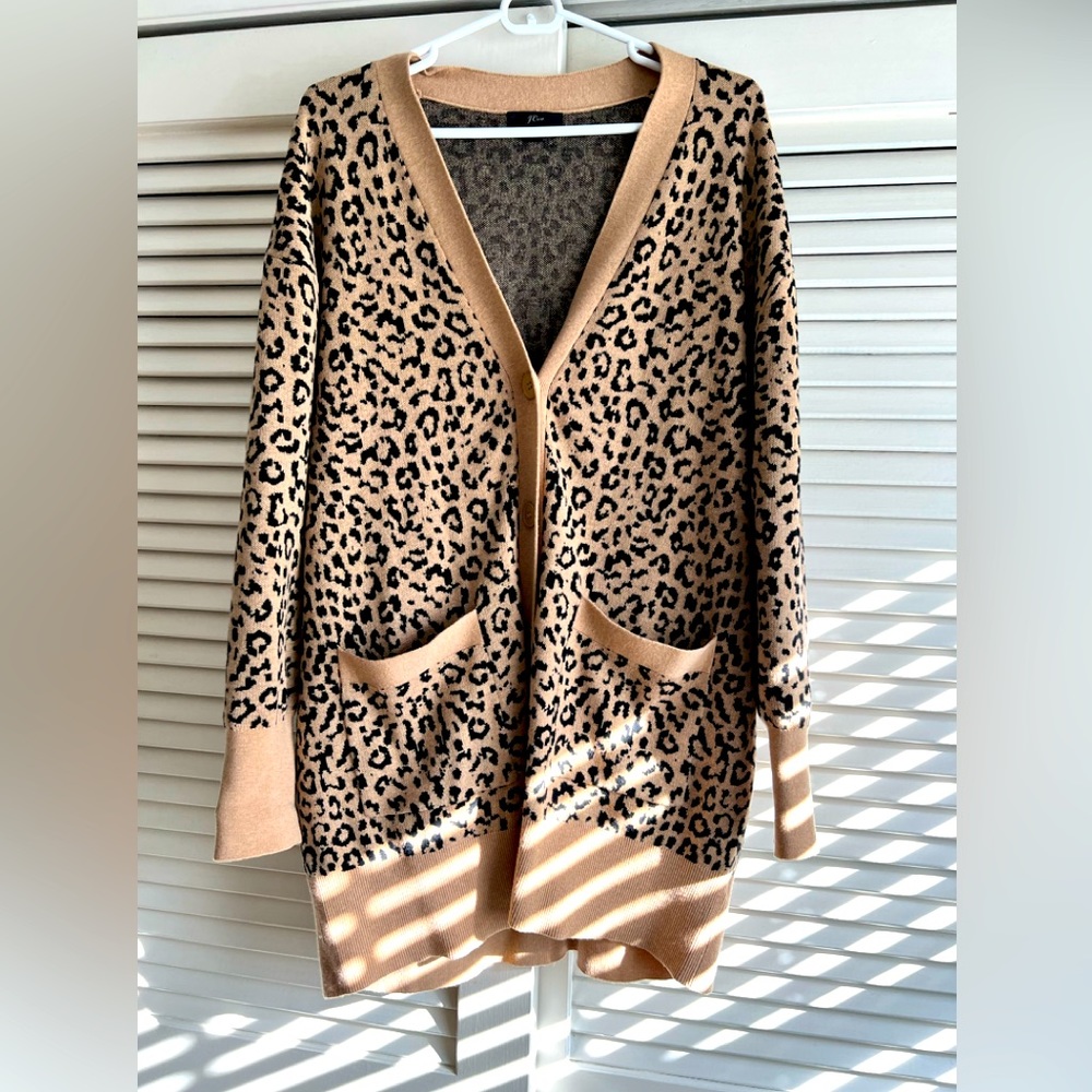 J.Crew Leopard Cardigan